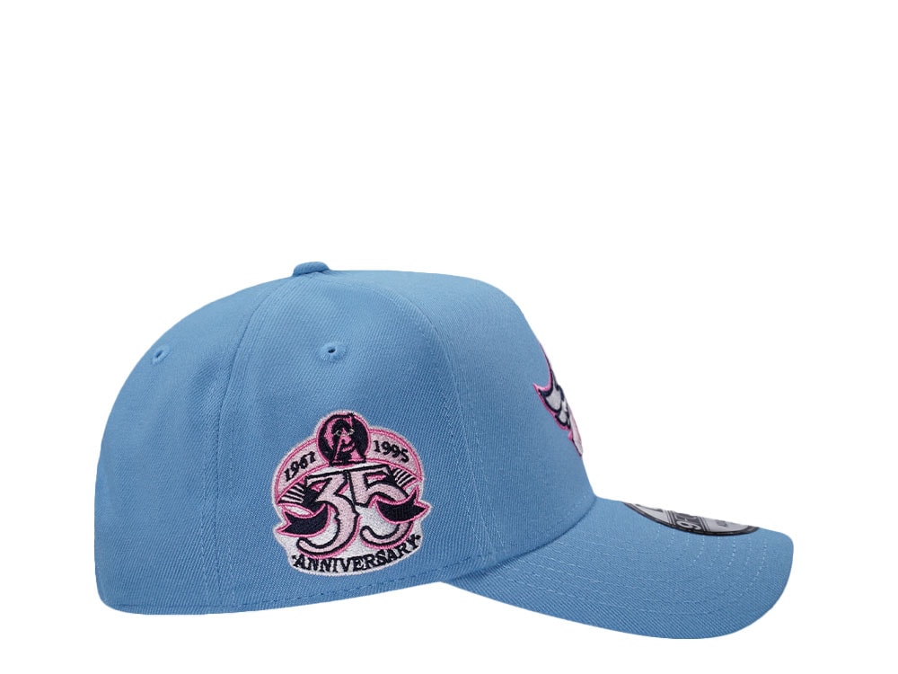 New Era Anaheim Angels 35th Anniversary Sky Pink Prime Edition 9Forty A Frame Snapback Hat