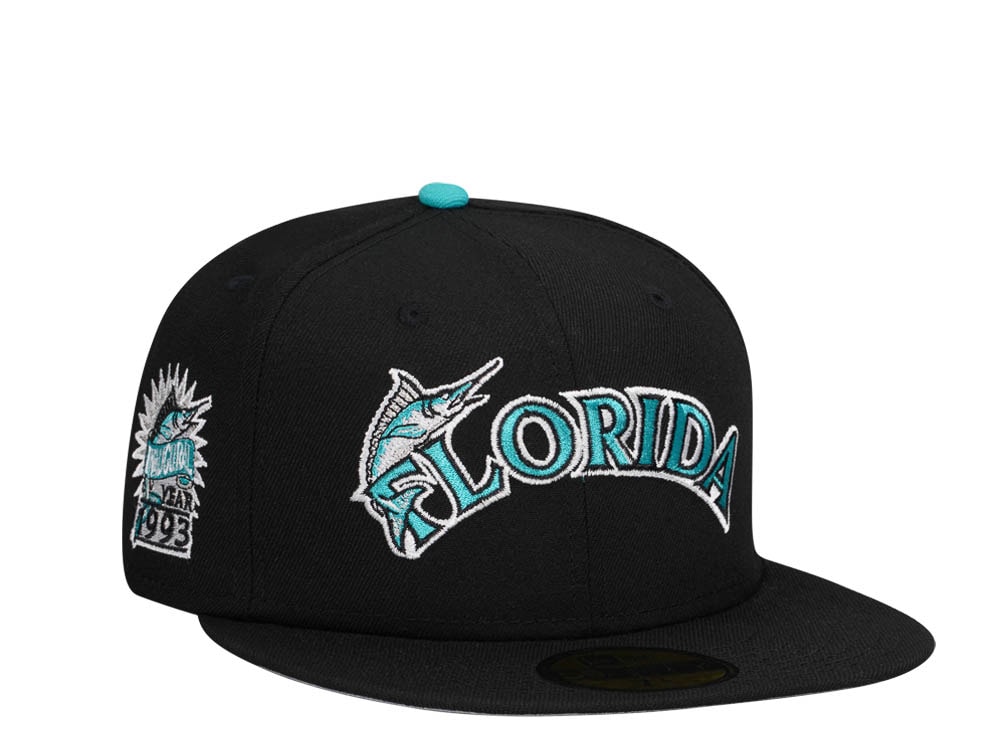 New Era Florida Marlins Inaugural Year 1993 Black Prime Edition 59Fifty Fitted Hat