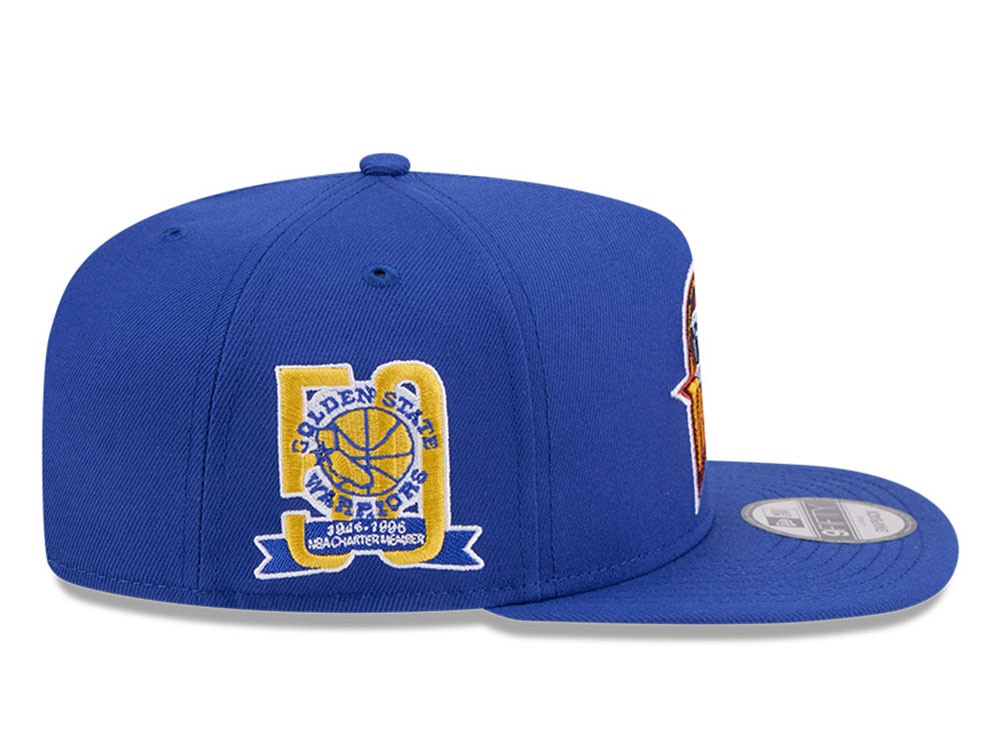 New Era Golden State Warriors 50th Anniversary HWC Edition 9Fifty A Frame Snapback Hat