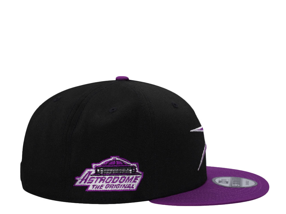 Newera 9fifty ヒューストンアストロズ Astrodome キャップ New Era Houston Astros Astrodome Black Sparkling Grape Edition