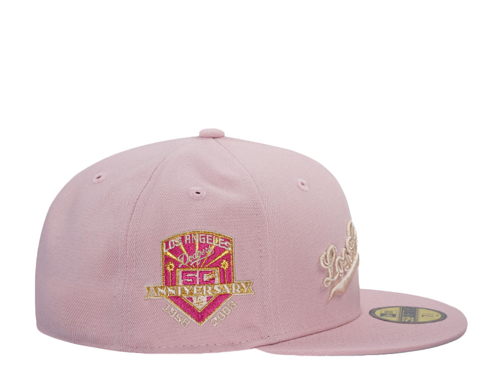 New Era Los Angeles Dodgers Pink Rouge Edition 59Fifty Fitted Cap