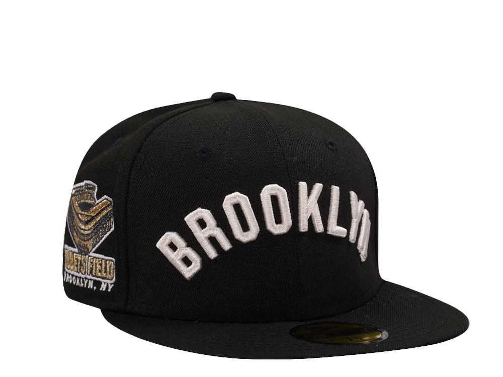New Era Brooklyn Dodgers Ebbets Field Black Prime Edition 59Fifty Fitted Hat