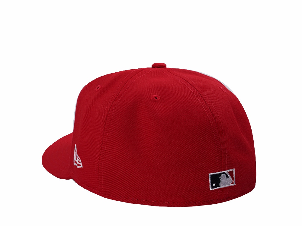 New Era Anaheim Angels All Star Game 2010 Scarlet Red Prime Edition 59Fifty Pre Curved Fitted Hat