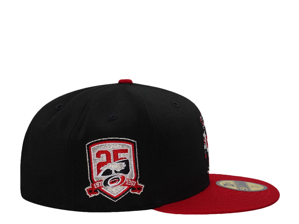New Era Carolina Hurricanes 25th Anniversary Black Two Tone Edition 59Fifty Fitted Hat