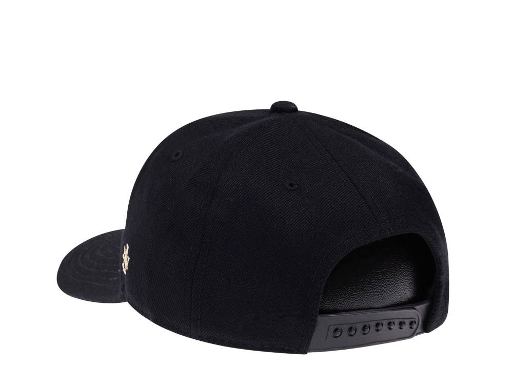 American Needle Yellowstone National Park Happy Fisherman Black Snapback Hat