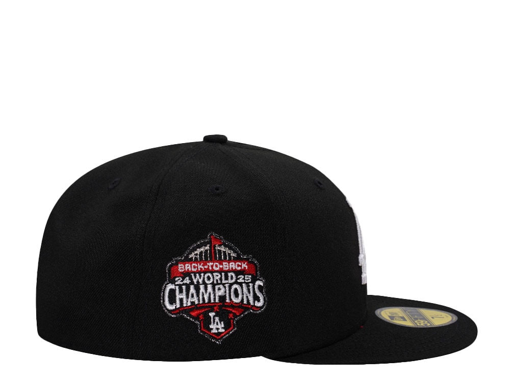 New Era Los Angeles Dodgers World Series Champions 2025 Black Prime Edition 59Fifty Fitted Hat