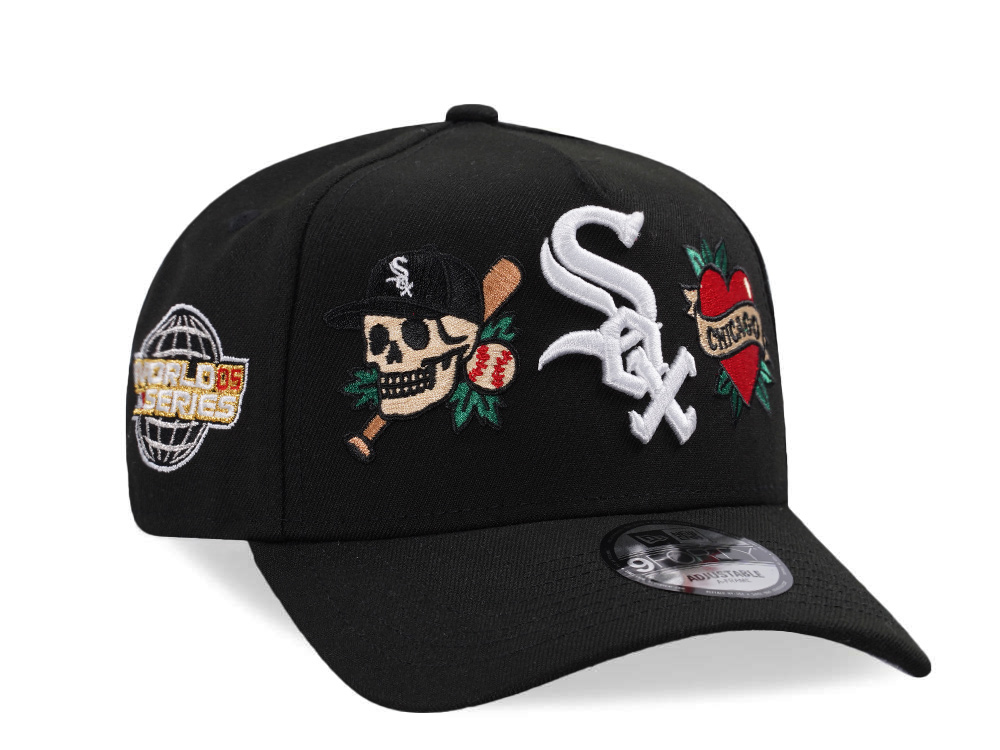 New Era Chicago White Sox World Series 2005 Tattoo Black Prime Edition 9Forty A Frame Snapback Hat