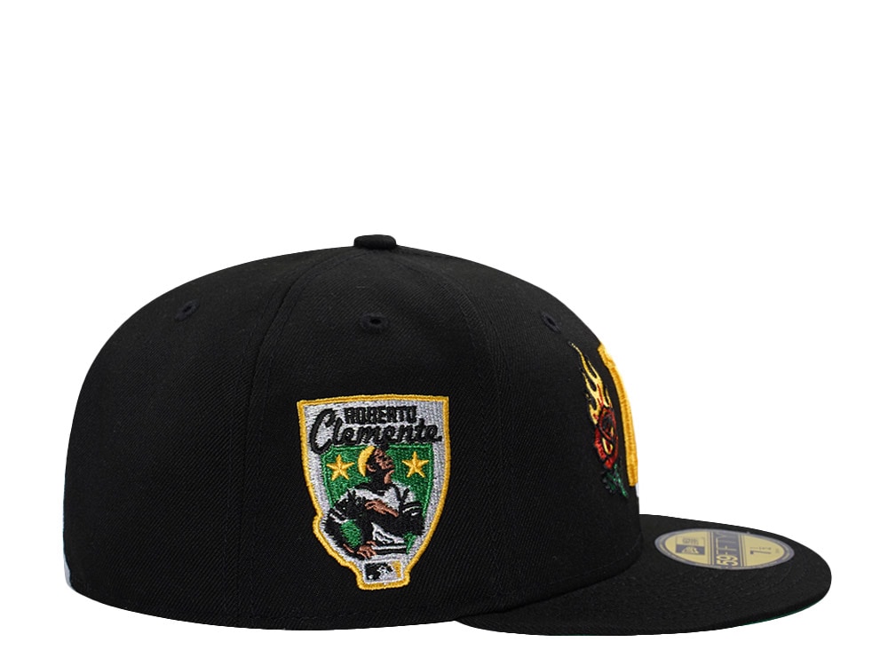New Era Pittsburgh Pirates Roberto Clemente Fire Rose Black Prime Edition 59Fifty Fitted Hat