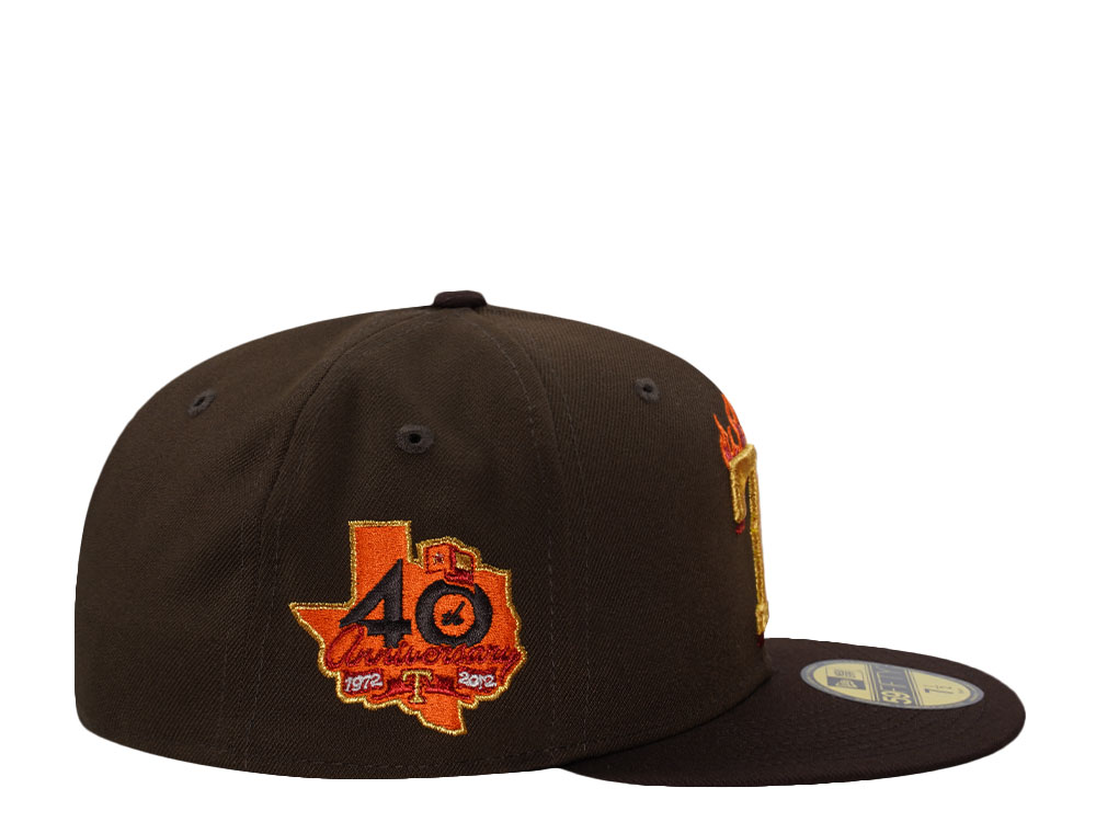 New Era Texas Rangers 40th Anniversary Walnut Two Tone Edition 59Fifty Fitted Hat