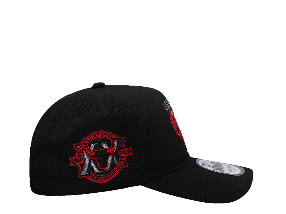 New Era Chicago Bulls 20th Anniversary Black Prime Edition 9Forty A Frame Snapback Hat