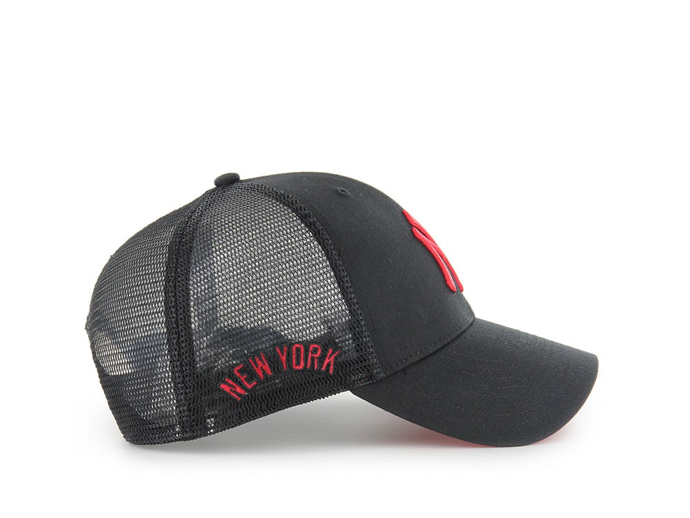47Brand New York Yankees Black Branson Edition Trucker MVP Snapback Hat