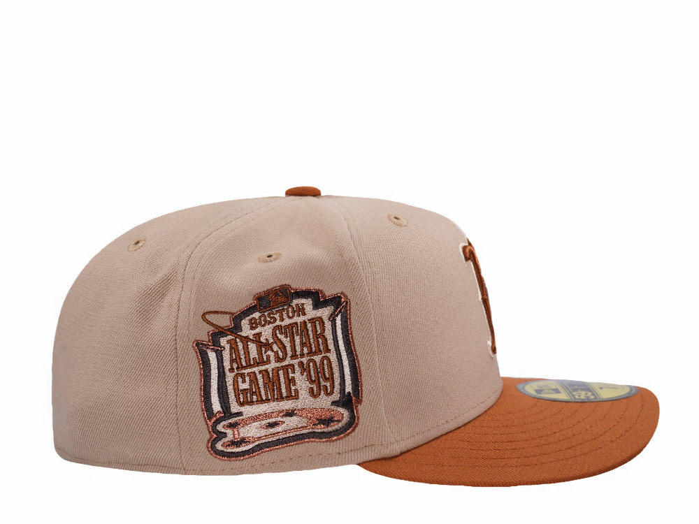 New Era Boston Red Sox All Star Game 1999 Pumpkin Spice Edition Pre Curved 59Fifty Fitted Hat