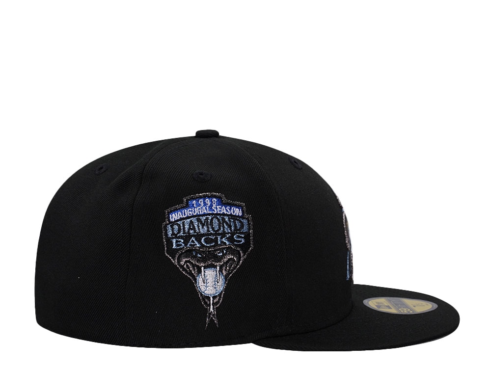 New Era Arizona Diamondbacks Inaugural Season Metallic Black Prime Edition 59Fifty Fitted Hat