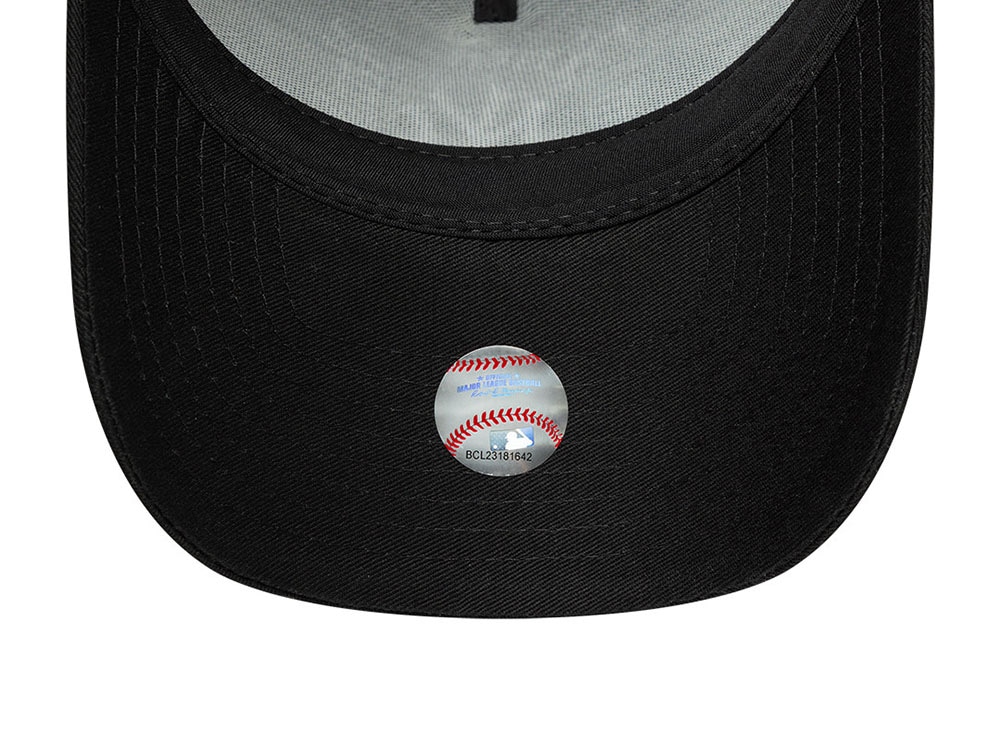 New Era New York Yankees Wordmark Black Prime Edition 9Forty A Frame Trucker Snapback Hat