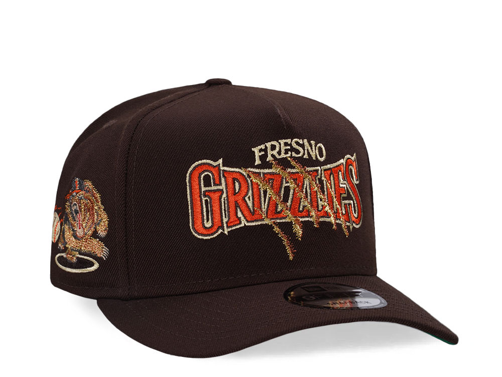 New Era Fresno Grizzlies Gold Throwback Edition 9Fifty A Frame