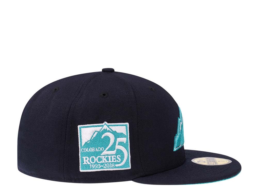 New Era Colorado Rockies 25th Anniversary Glacier Ice Edition 59Fifty Fitted Hat