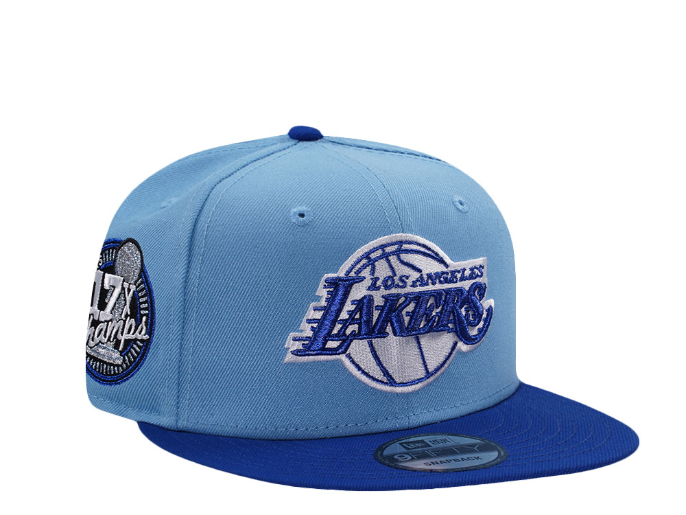 レイカーズ　Los Angeles Lakers キャップ ホワイト/ブルー New Era ロサンゼルス・レイカーズ クラシックエディション 9FIFTY