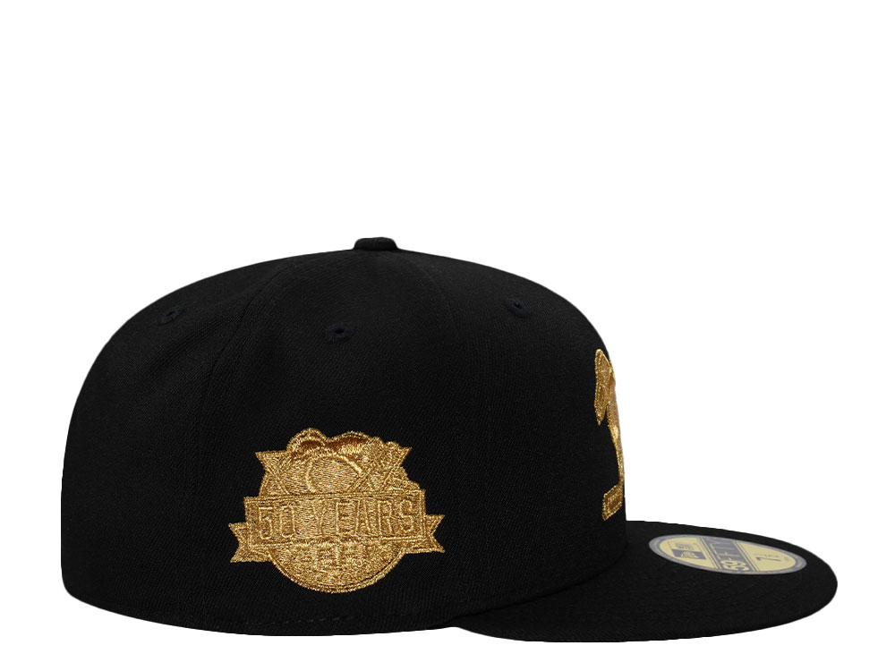 New Era Pittsburgh Penguins 50th Anniversary Black Prime Edition 59Fifty Fitted Hat