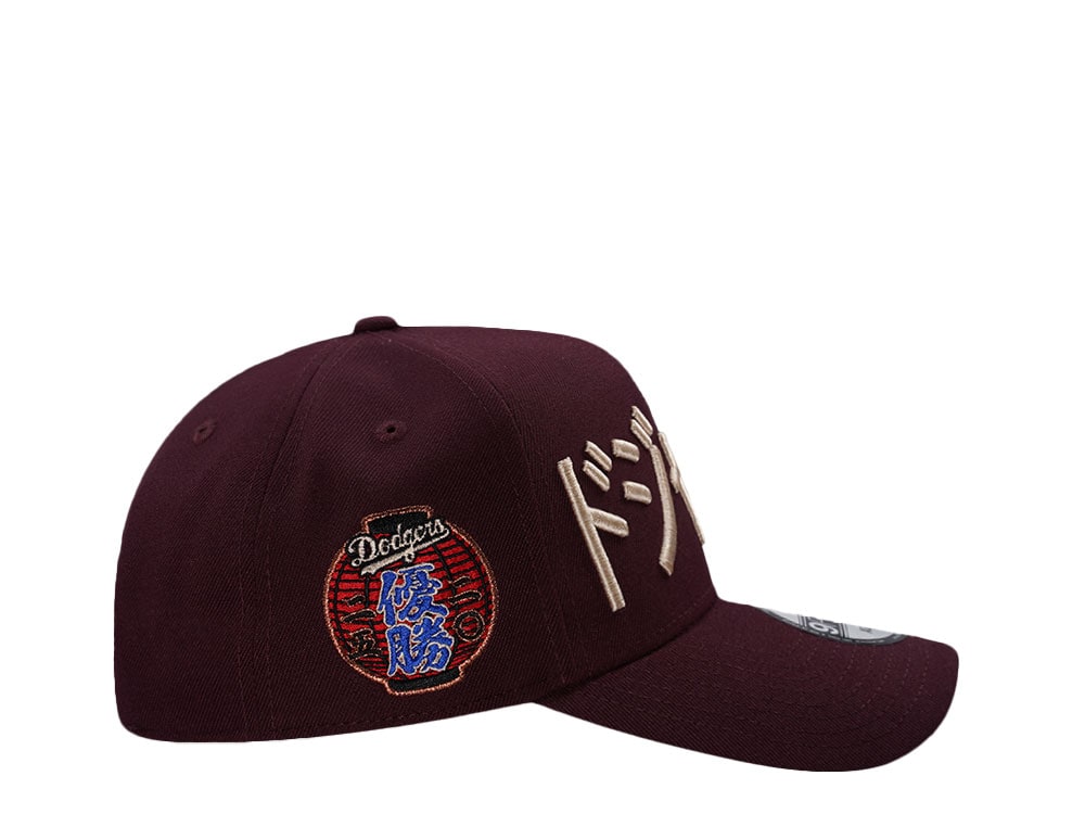 New Era Los Angeles Dodgers World Series 2026 Maroon Prime Edition 9Forty A Frame Snapback Hat