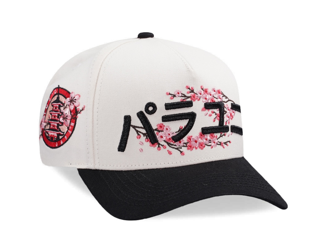 Parallel Union Japan Tokyo Sakura Emblem Kanji Script Black Prime Edition Snapback Hat