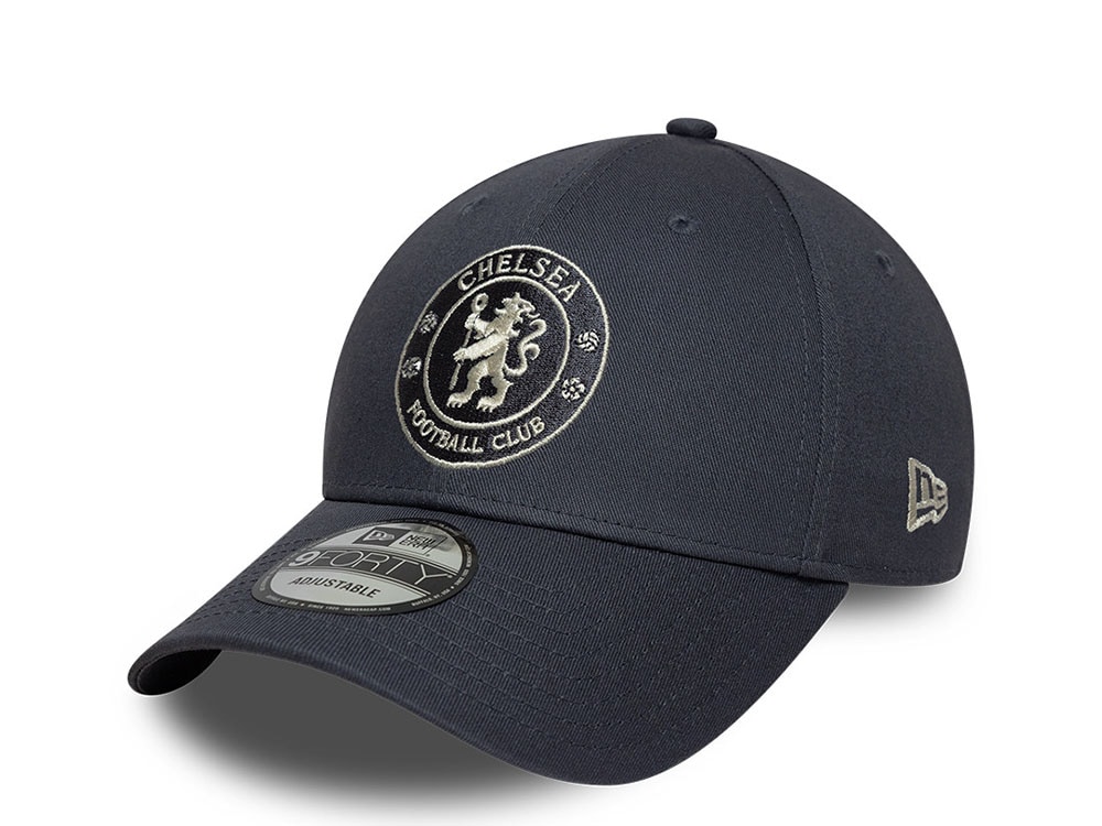 New Era Chelsea Fc Lion Seasonal Gray 9Forty Snapback Hat