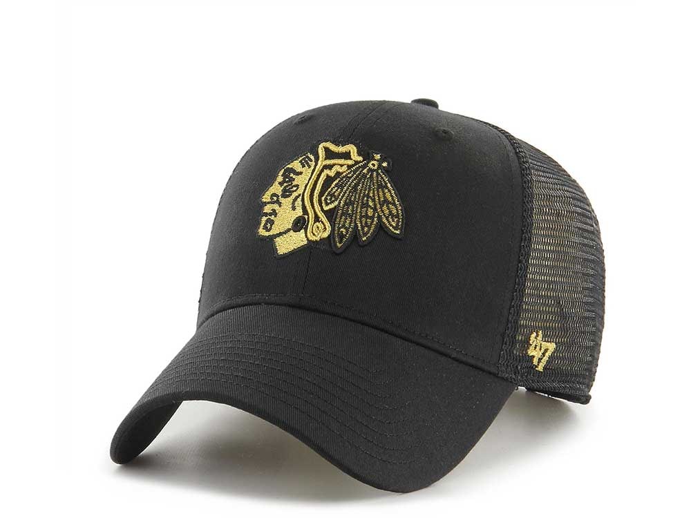 47Brand Chicago Blackhawks Gold Classic Trucker Snapback Hat