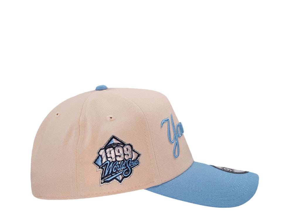 New Era New York Yankees World Series 1999 Mango Sky Edition 9Forty A Frame Snapback Hat