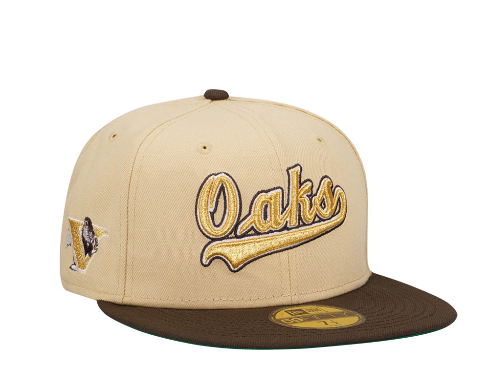 New Era Visalia Oaks Vegas Gold Prime Two Tone Edition 59Fifty