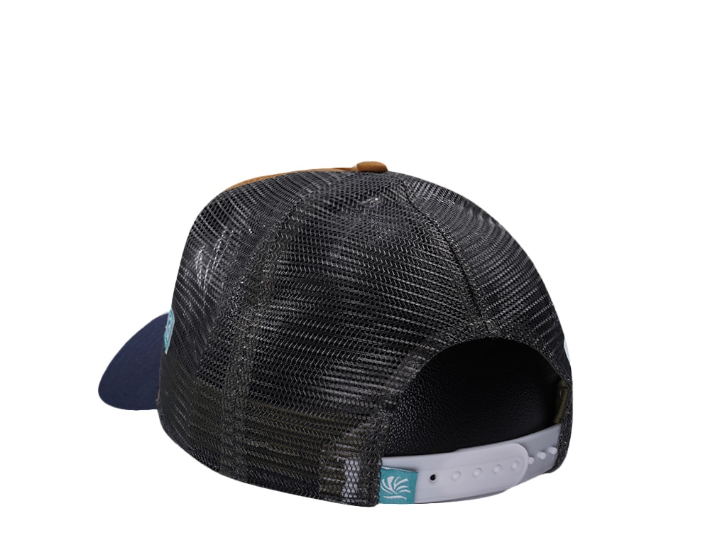 Djinns HFT Live Fast Die Wet Light Brown Coastal Edition Trucker Snapback Hat