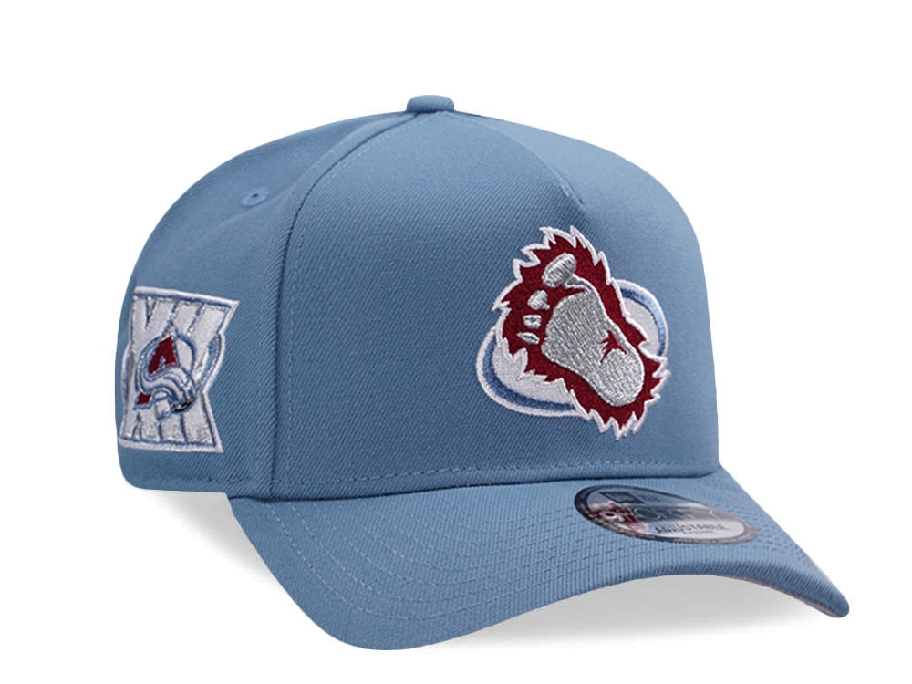 New Era Colorado Avalanche 30th Anniversary Faded Blue Prime Edition 9Forty A Frame Snapback Hat