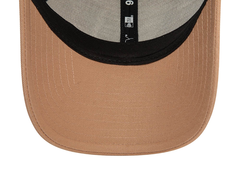 New Era Logo Beige 9Forty Strapback Hat