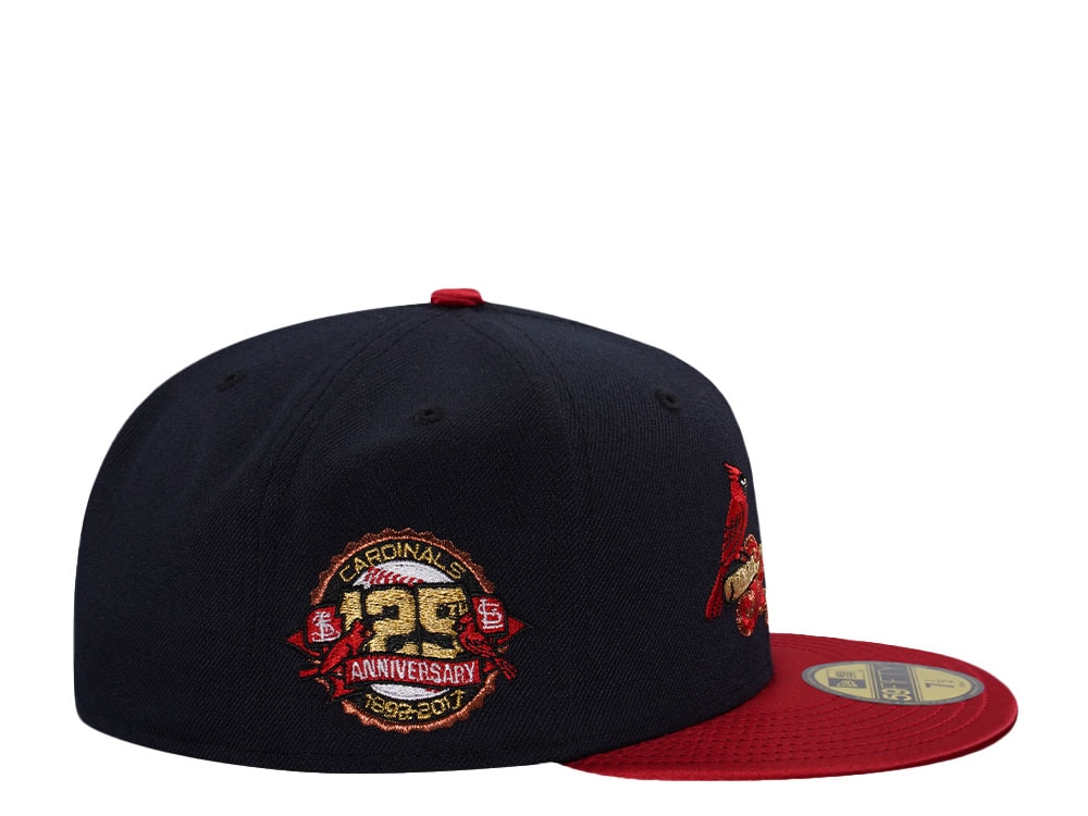 New Era St. Louis Cardinals 125th Anniversary Satin Brim Two Tone Edition 59Fifty Fitted Hat