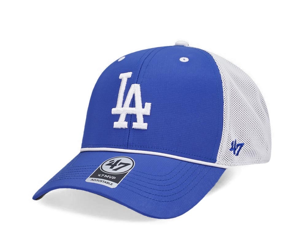 47Brand Los Angeles Dodgers Royal Brrr Mesh Pop MVP Trucker Snapback Hat