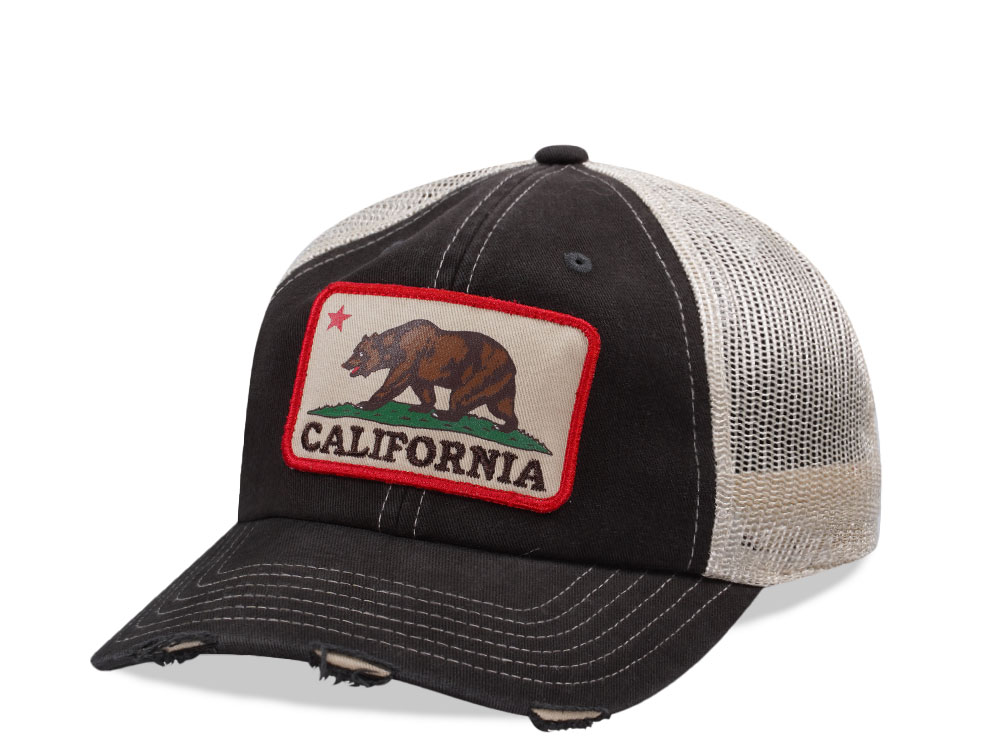 American Needle California Black Orville Edition Trucker Snapback Hat