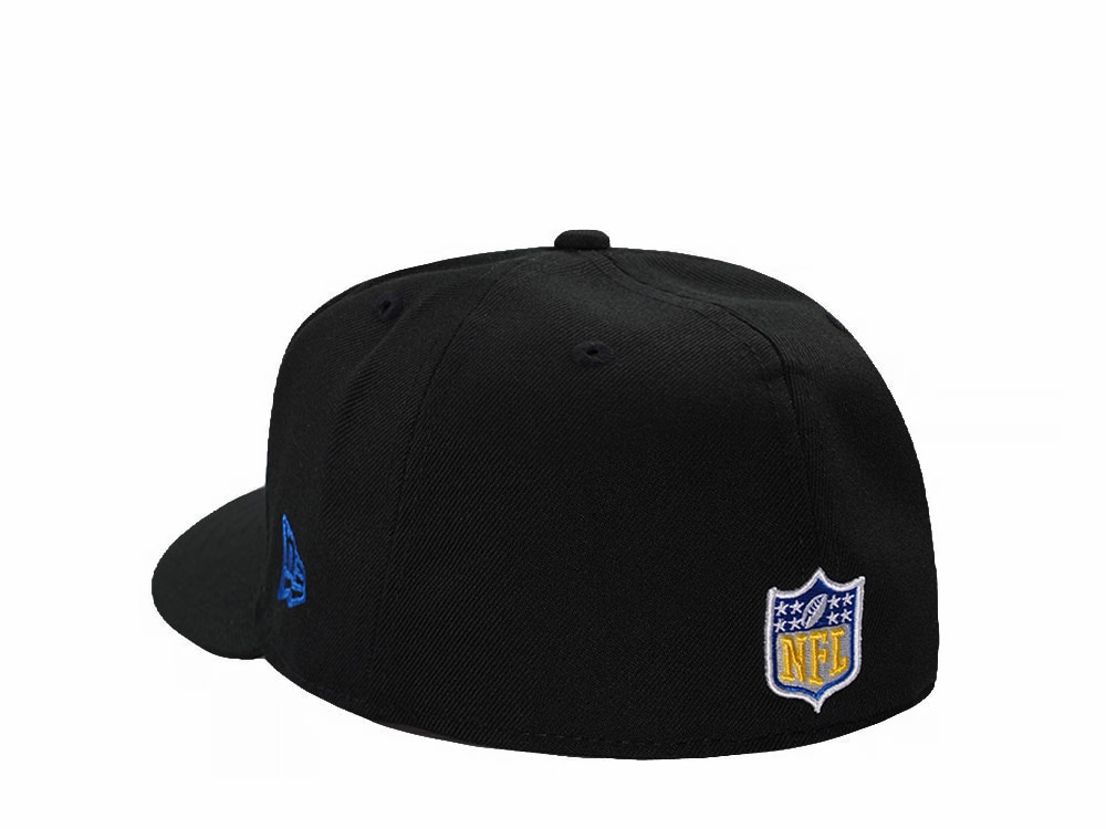 New Era Los Angeles Rams Black Classic Edition Pre Curved 59Fifty Fitted Hat