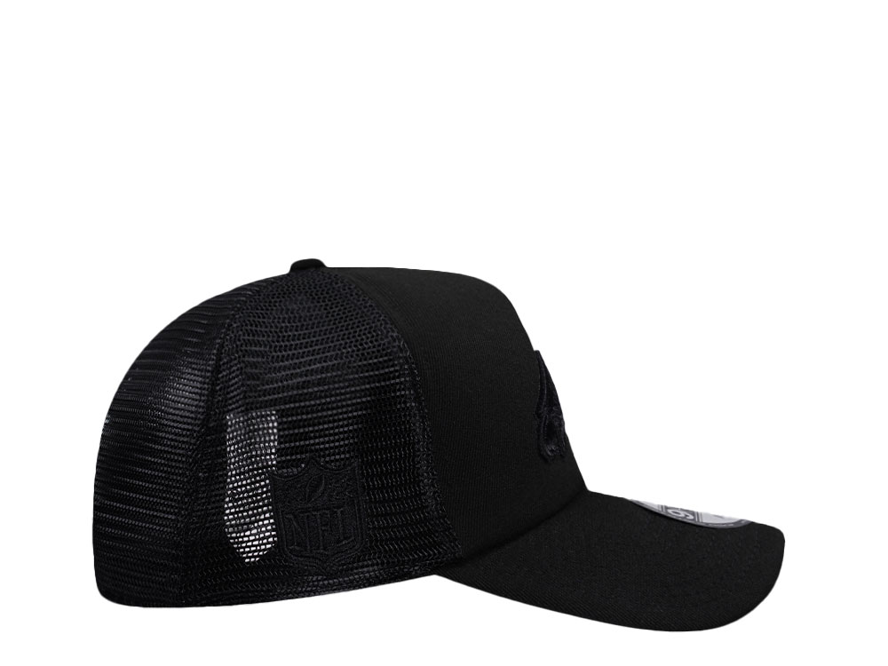 New Era Philadelphia Eagles Black Foam Trucker 9Forty A Frame Snapback Hat