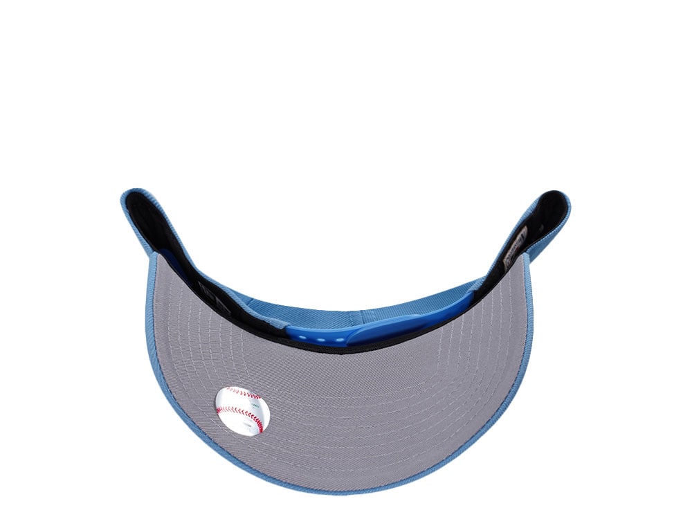 New Era New York Yankees World Series 1999 Cupid Sky Blue Edition 9Forty A Frame Snapback Hat