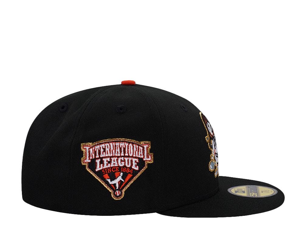 New Era Louisville Bats International League Black Prime Edition 59Fifty Fitted Hat
