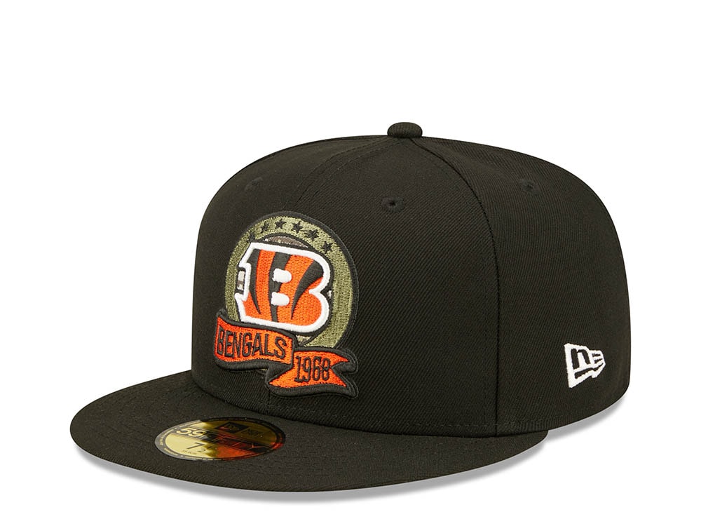 New Era Cincinnati Bengals Salute to Service 2022 Fitted 59Fifty Hat