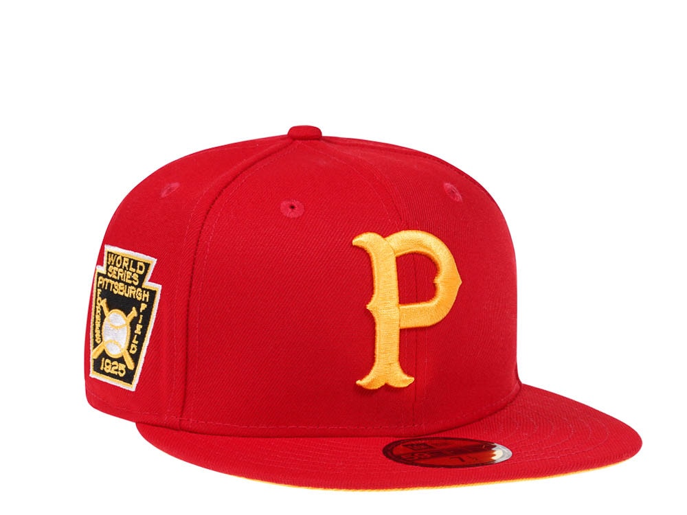 New Era Pittsburgh Pirates World Series 1925 Red and Yellow Edition 59Fifty Fitted Hat