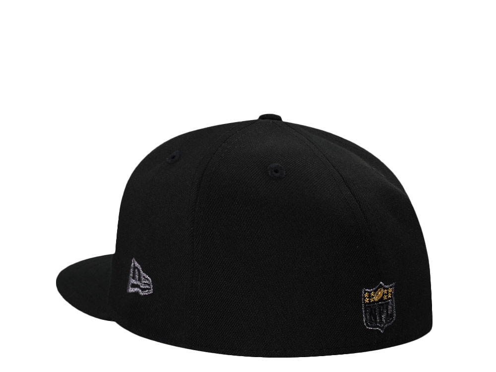 New Era Arizona Cardinals Super Bowl XLIII Metallic Black Prime Edition 59Fifty Fitted Hat