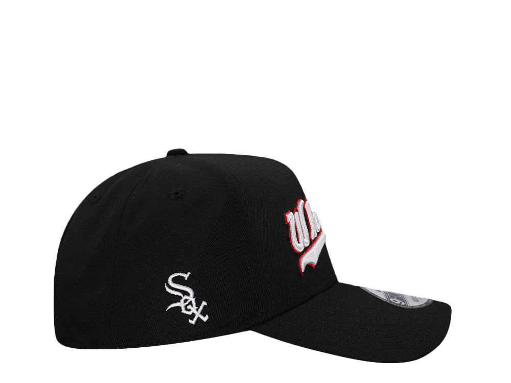 New Era Chicago White Sox Black Classic Edition 9Forty A Frame Snapback Hat