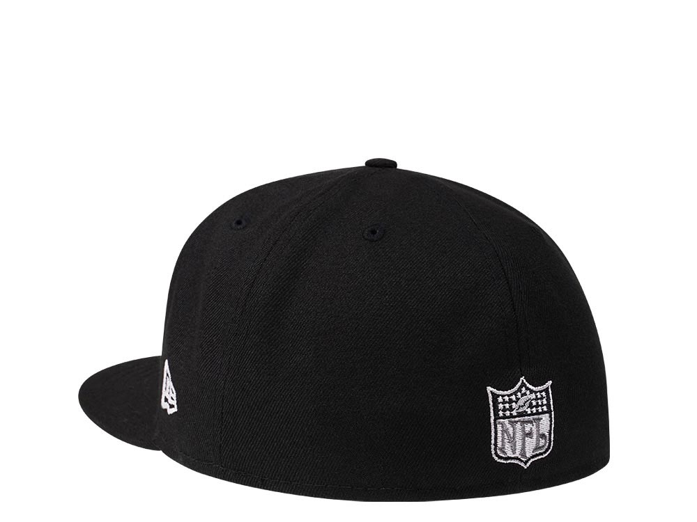 New Era Green Bay Packers Throwback Steel Black Edition 59Fifty Fitted Hat