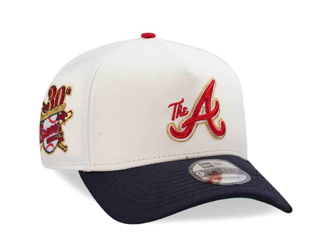 New Era Atlanta Braves 30th Anniversary Chrome Two Tone Edition 9Forty A Frame Snapback Hat