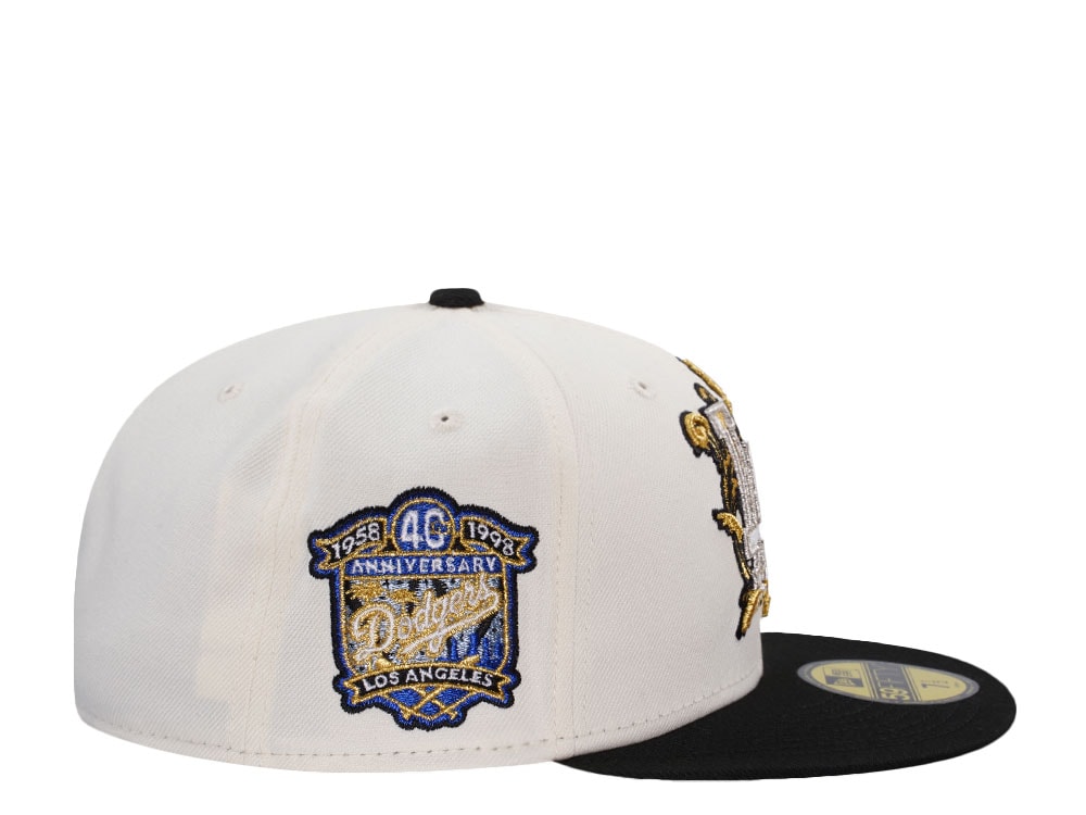 New Era Los Angeles Dodgers 40th Anniversary Metallic Chrome Two Tone Edition 59Fifty Fitted Hat