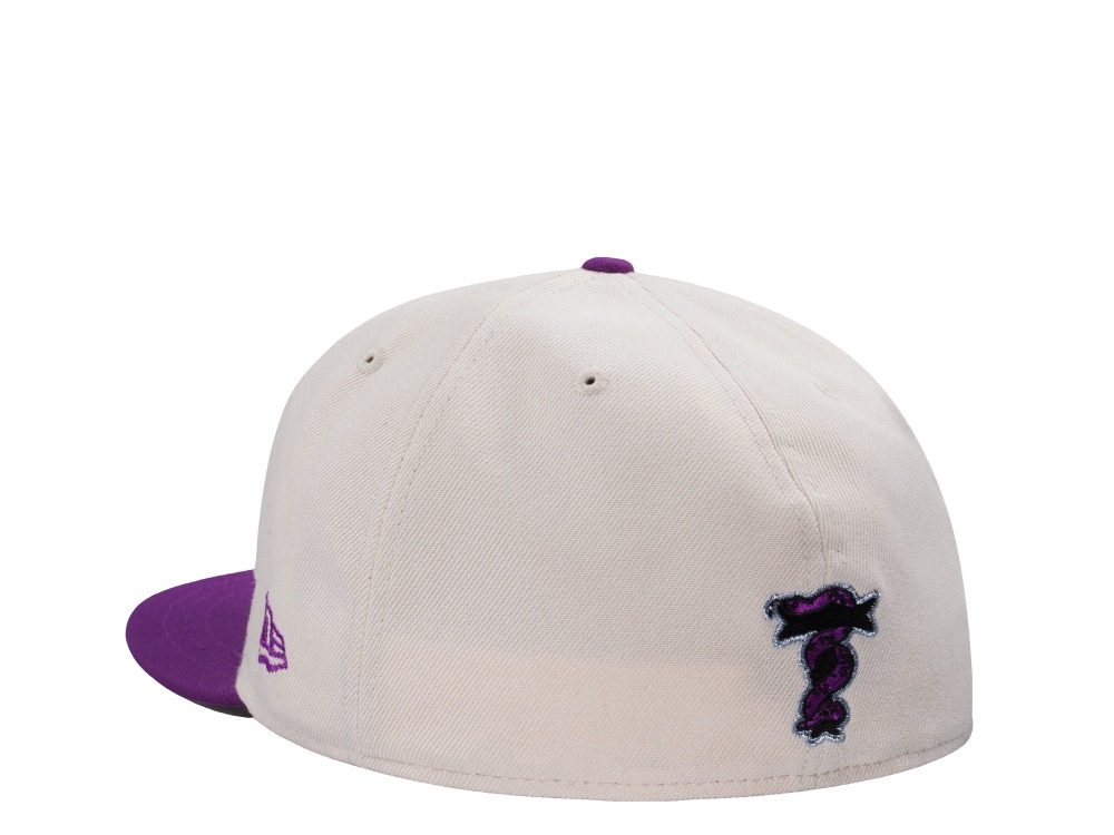 New Era Topperzstore Muertos Lady Light Cream Two Tone Edition 59Fifty Fitted Hat