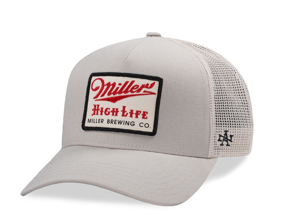 American Needle Miller High Life Stone Valin Edition Trucker Snapback Hat