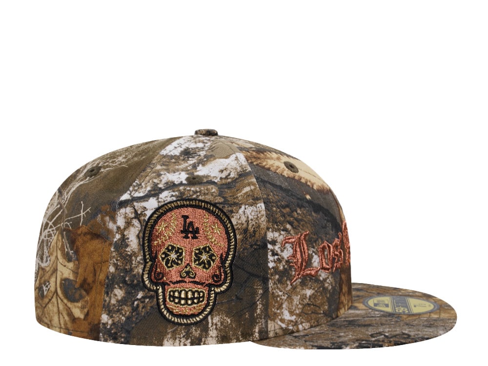 New Era Los Angeles Dodgers Metallic Skull Realtree Prime Edition 59Fifty Fitted Hat