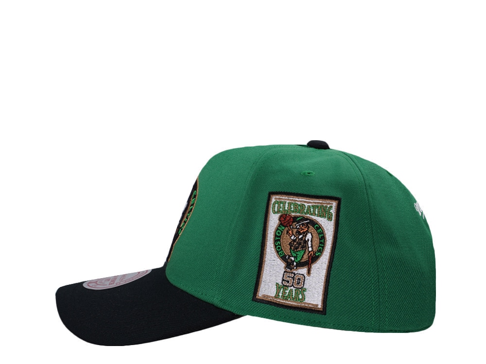 Mitchell & Ness Boston Celtics NBA In The City Green Edition Pro Pinch Fit Snapback Hat