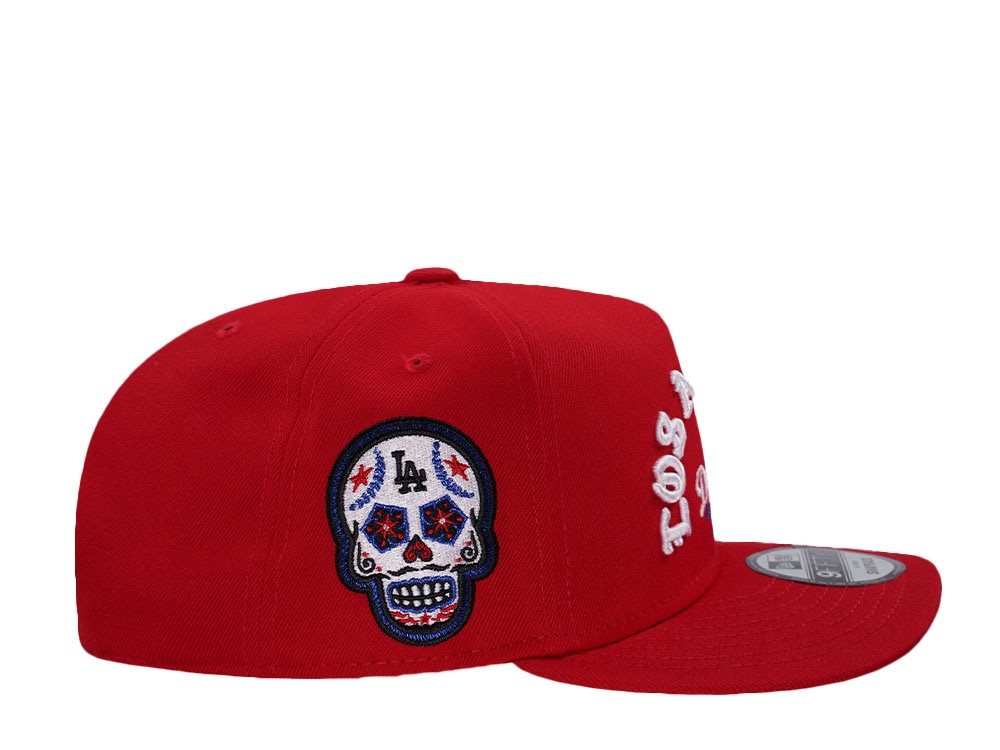 New Era Los Angeles Dodgers Skull Red Prime Edition 9Fifty A Frame Snapback Hat